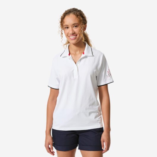 Women's Quick-drying Seamless Breathable Sailing Polo Shirt - 500 White