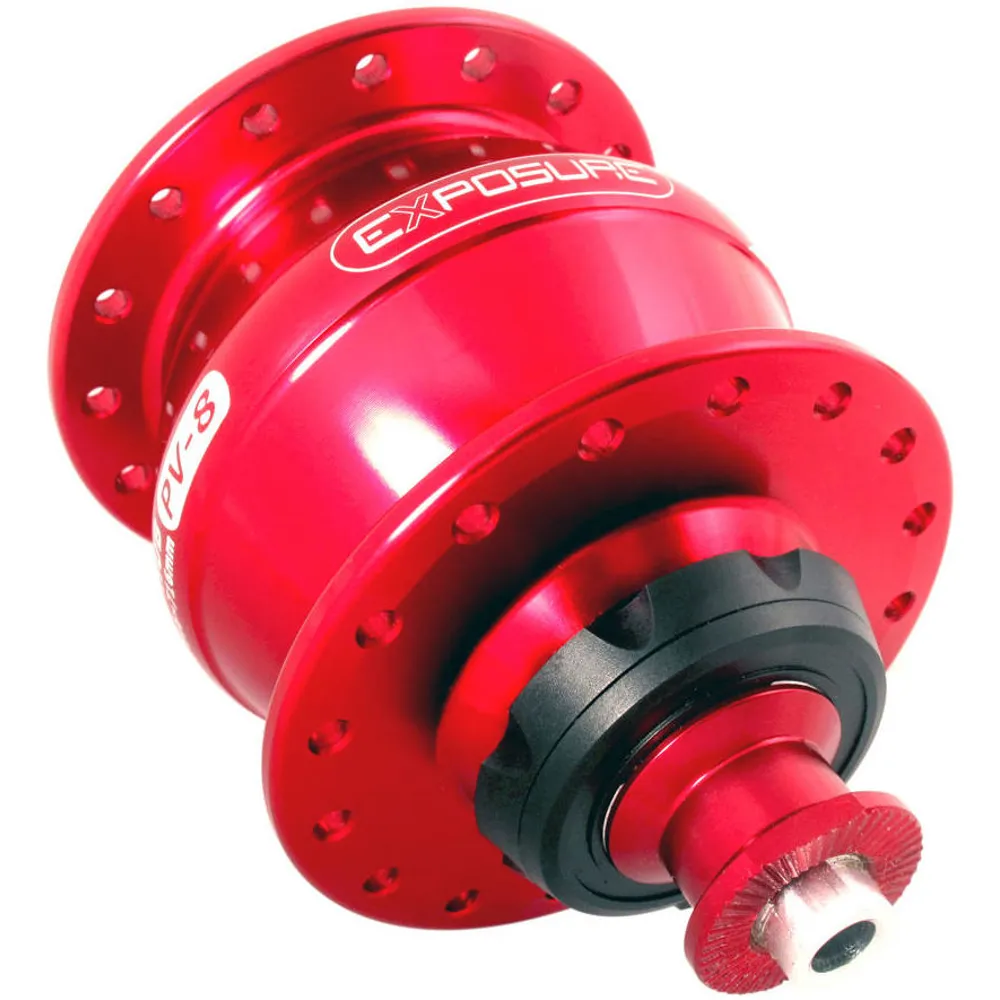 Exposure Revo Dynamo Rim Brake Hub Red