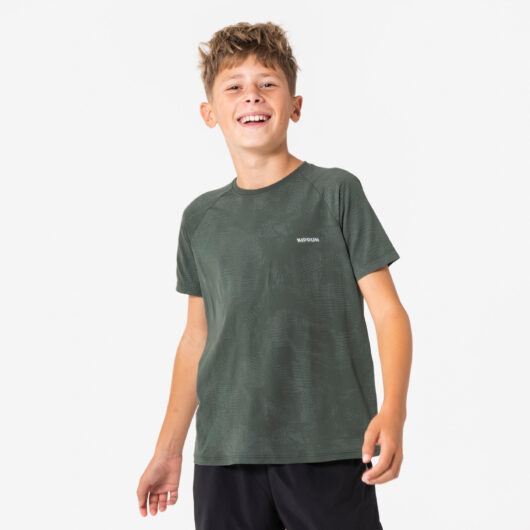 Kids Kiprun Ts Light 900 Seamless Running T-shirt - Khaki