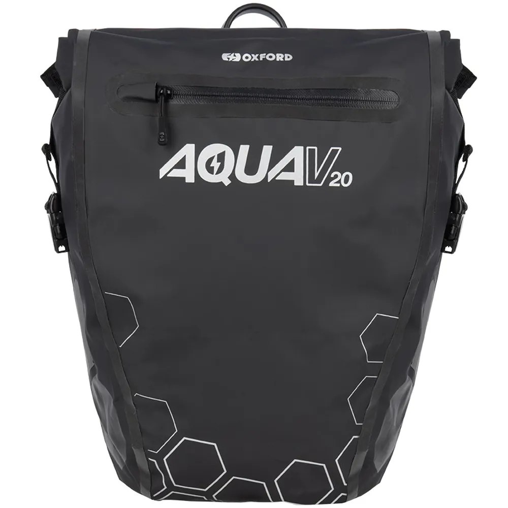 Oxford Aqua V 20 Single QR Pannier Bag Black