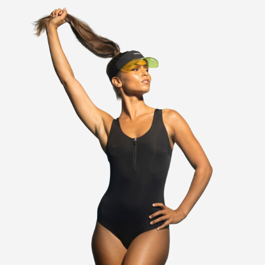 Women's One-piece Aquafitness Aquabiking Swimsuit Lio - Black